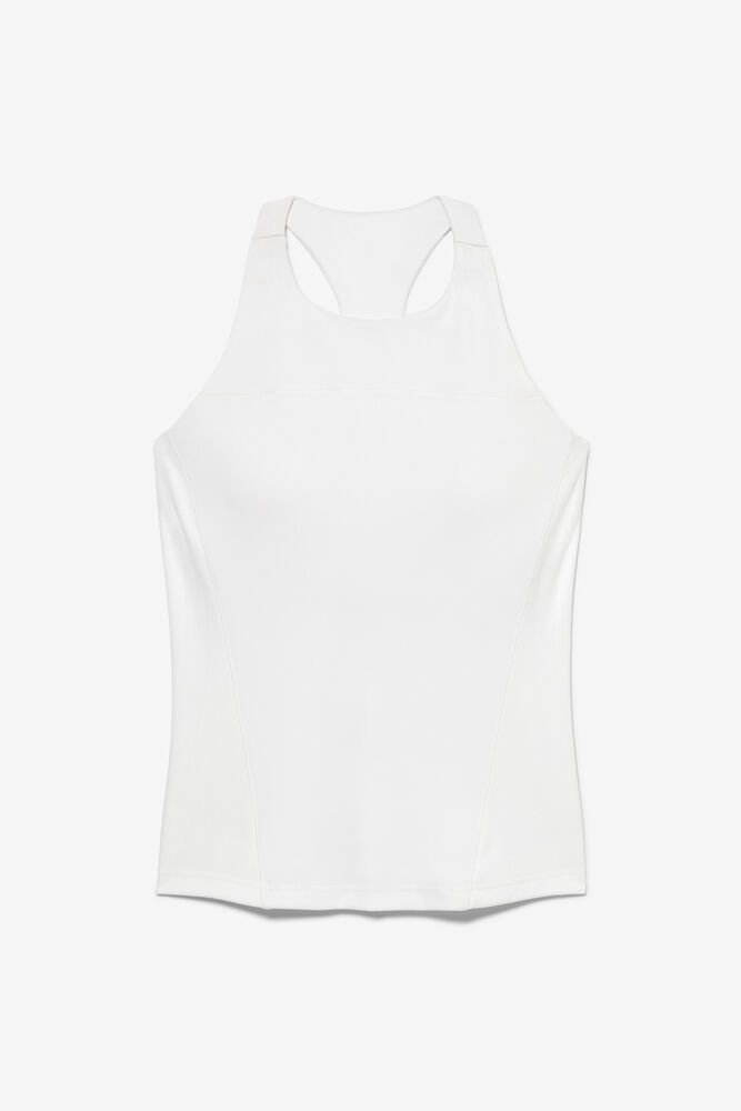 Fila Tielko Damske White Line Racerback Biele - YUVKT9172